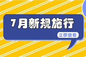 7月起，這些新規(guī)施行，涉及出行、醫(yī)保等